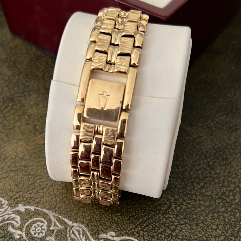 Bulova Gold-Tone Rectangular Watch - Picture 2 of 5
